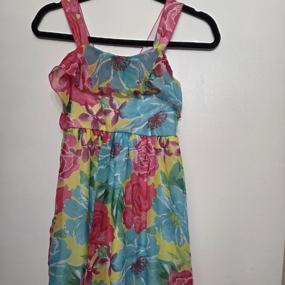 George Girls Multicolor Floral Sundress Size 12 Lined